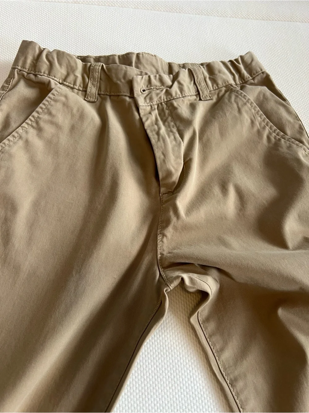 Carter's Boys Khaki Elastic-Waist Chinos